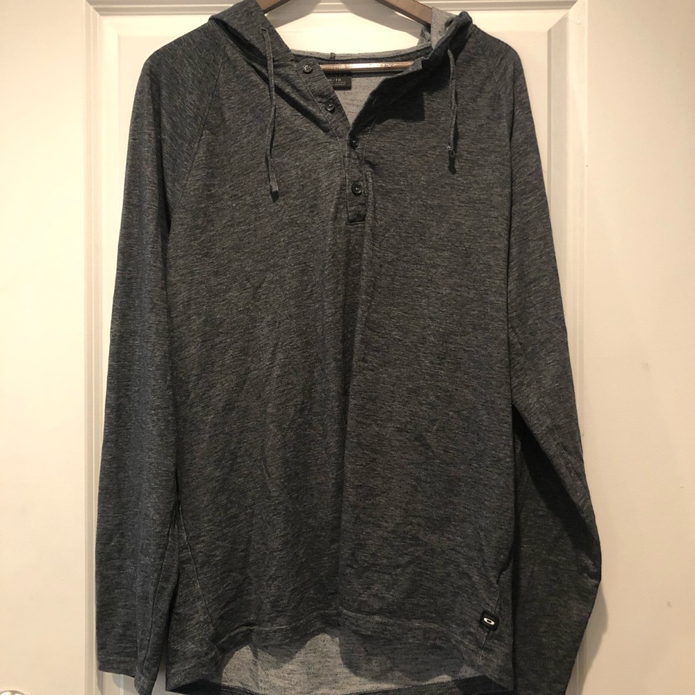 Men’s Oakley Dark Grey Light Weight Hoodie